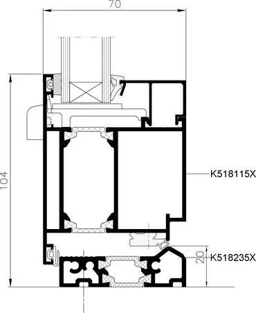 MB-70 DOOR thermally insulated aluminum door system supplied by ViknoPlus
